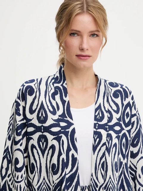 Answear.LAB marynarka i spodnie damski kolor granatowy