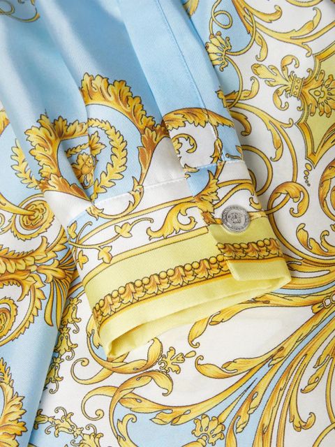 Versace silk midi dress - Blue