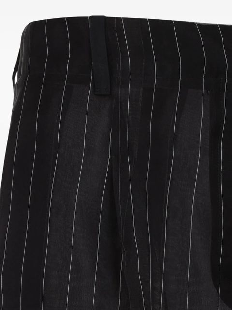 KHAITE trasnlucent trousers - Black