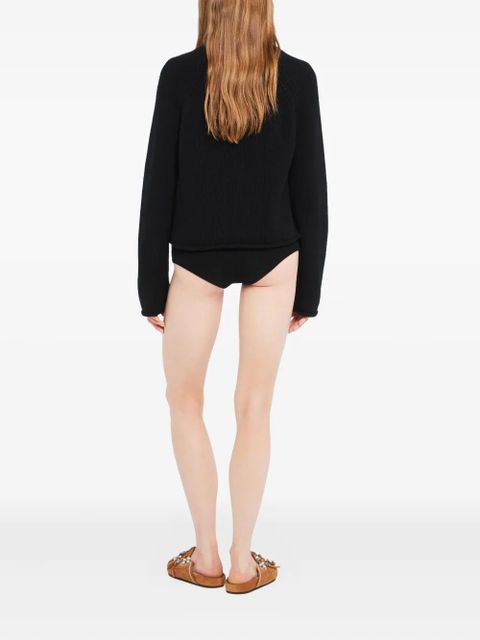 Alanui finest crew-neck sweater - Black