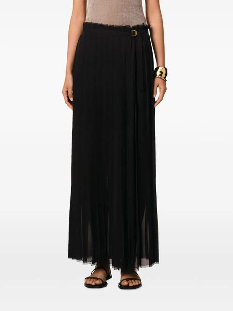 AMI Paris long pleated skirt - Black