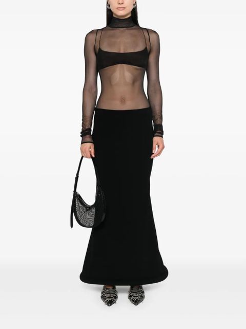 Jean Paul Gaultier 3D knitted maxi skirt - Black - zdjęcie produktu nr 2