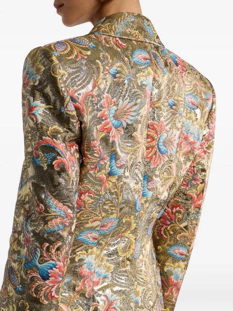 ETRO paisley jacquard coat - Gold