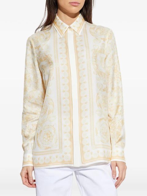 Versace Barocco-print shirt - White
