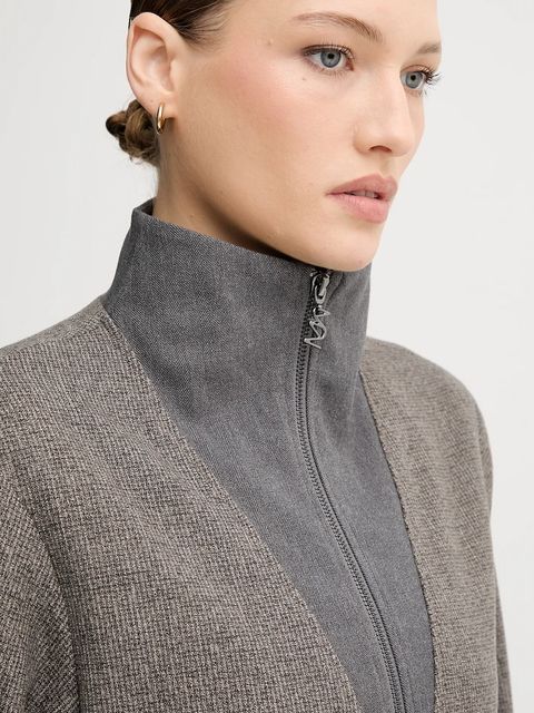 Mos Mosh bluzka SOLEIA damska kolor szary 174090