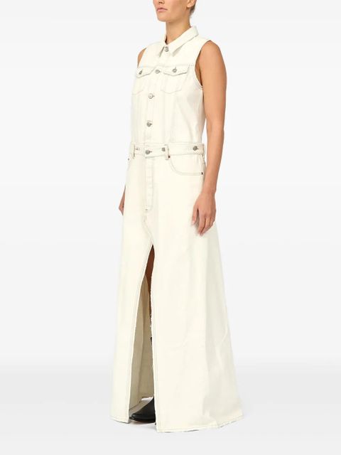 MM6 Maison Margiela denim maxi dress - Neutrals