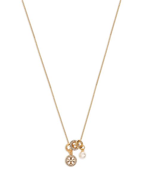 Tory Burch Icon Pavé Charm Pendant necklace - Gold