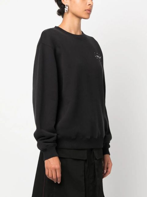 Off-White Bling Stars Arrow cotton sweatshirt - Black