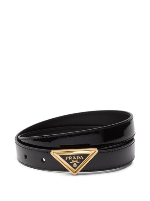 Prada patent leather belt - Black