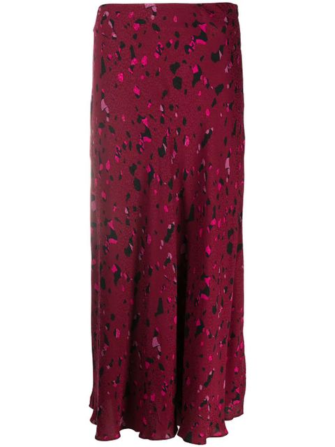Ba&Sh Tomy leopard-print midi skirt - Purple - zdjęcie produktu nr 1