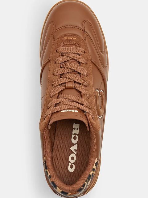 Coach sneakersy skórzane Coach Match damskie kolor brązowy CCI43