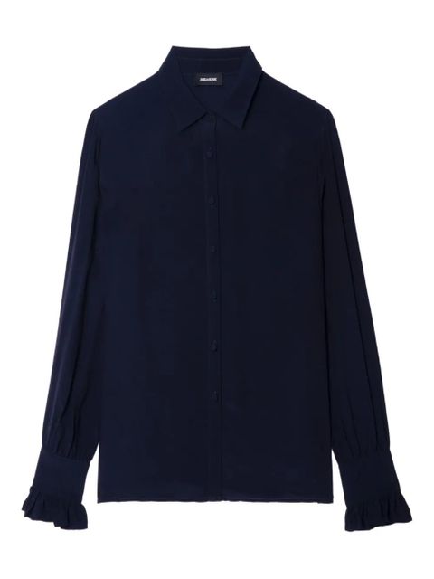 Zadig&Voltaire ruffled-cuff shirt - Blue - zdjęcie produktu nr 1