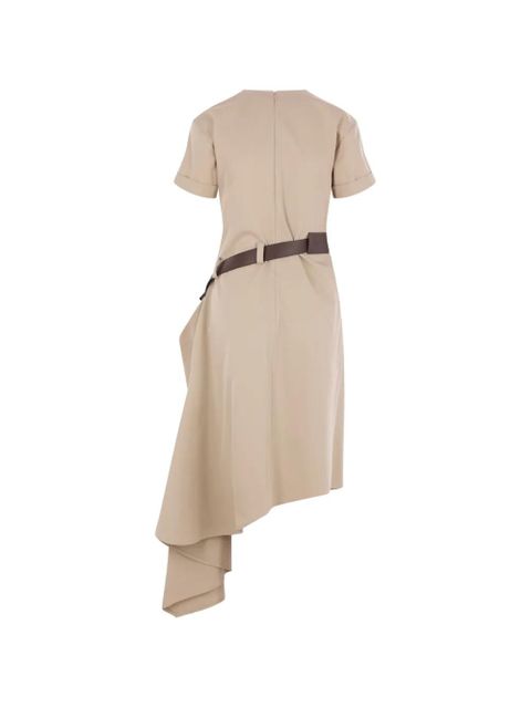 LOEWE belted draped dress - Neutrals - zdjęcie produktu nr 2