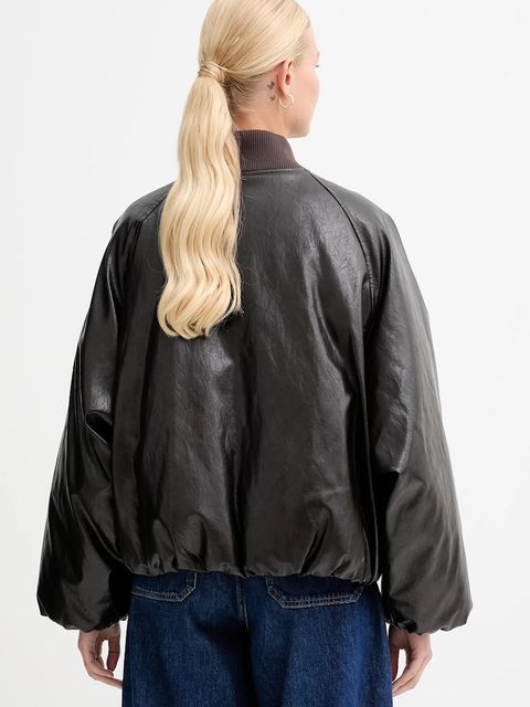 Weekend Max Mara kurtka POTENTE kolor brązowy przejściowa oversize 2525486042600