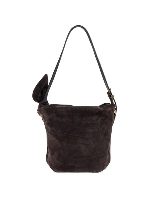 ROTATE BIRGER CHRISTENSEN Bon Bon knotted-detail shoulder bag - Brown