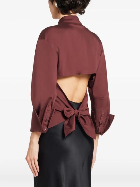 Simon Miller back-tie shirt - Brown