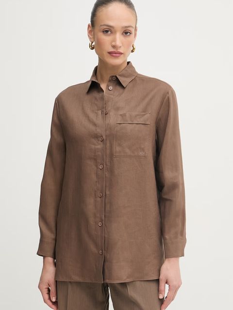 MM by Max Mara koszula damska lniana FILO - zdjęcie produktu nr 1