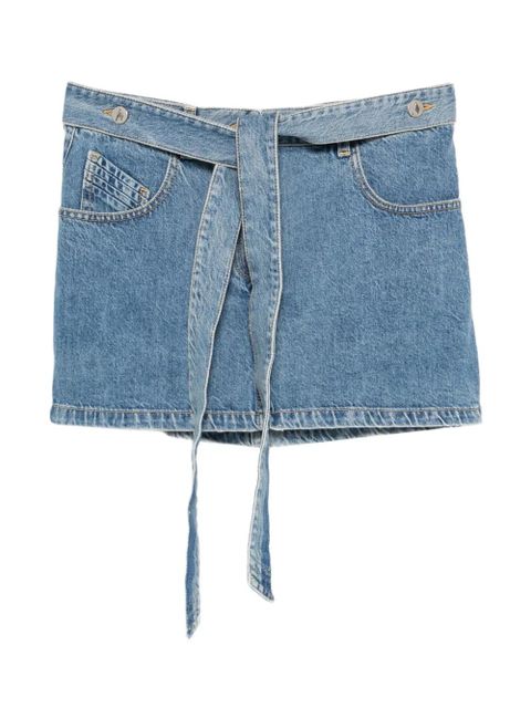 The Attico belted mini skirt - Blue - zdjęcie produktu nr 1