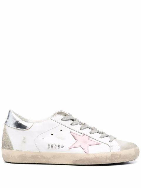 Golden Goose star-patch leather low-top sneakers - White - zdjęcie produktu nr 1