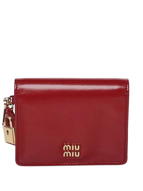 Miu Miu padlock wallet - Red - zdjęcie produktu nr 1