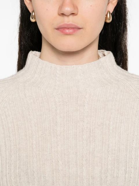 Maje ribbed high-neck sweater - Neutrals - zdjęcie produktu nr 2