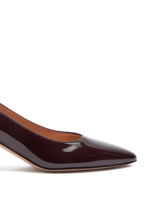 Gianvito Rossi Amelia patent-leather pumps - Brown - zdjęcie produktu nr 2