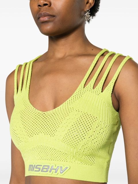 MISBHV Future mesh crop top - Green