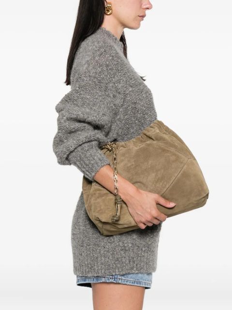Ba&Sh calf suede chain shoulder bag - Green - zdjęcie produktu nr 2