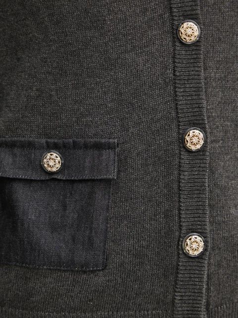 Morgan kardigan z domieszką wełny MJE kolor szary lekki MJE