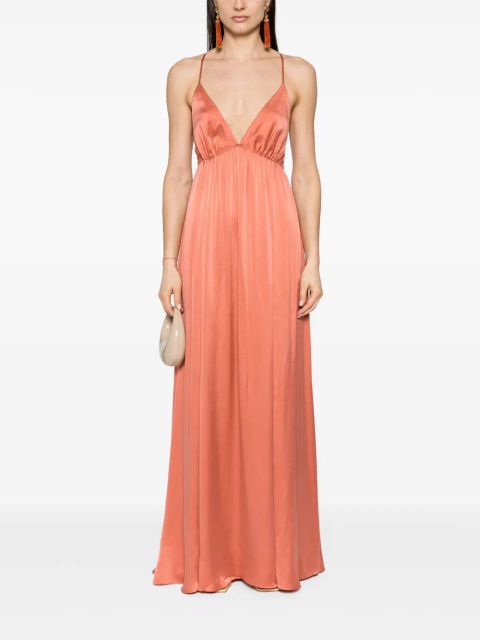 ZIMMERMANN silk-satin maxi dress - Pink