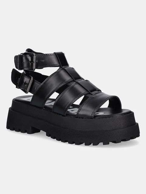 Buffalo sandały Pluto Gld damskie kolor czarny na platformie 1602269-BLK - zdjęcie produktu nr 1