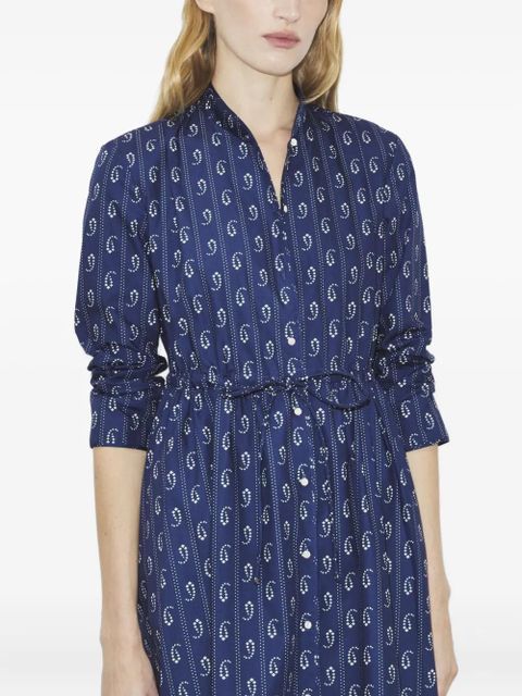 Tory Burch printed cotton beach dress - Blue