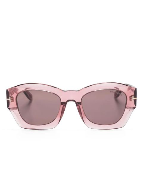 TOM FORD Eyewear Guilliana geometric-frame sunglasses - Pink - zdjęcie produktu nr 1