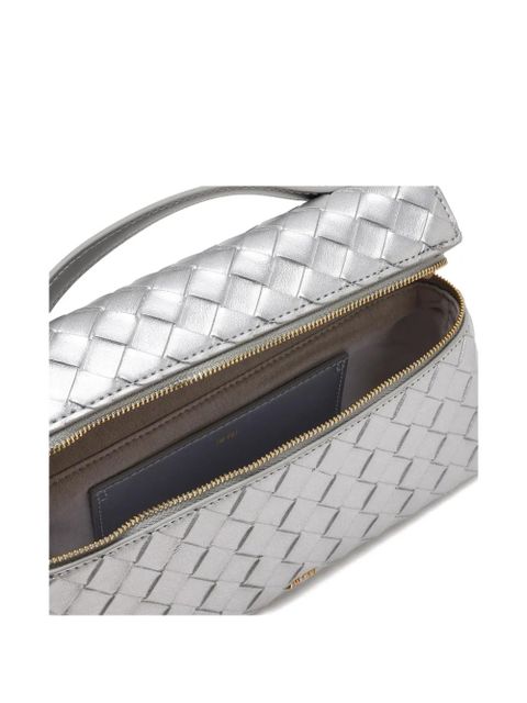 JW Pei quilted top-handle cross body bag - Silver