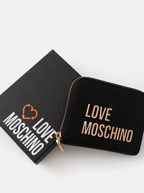 Love Moschino portfel damski kolor czarny JC5613PP0NKD0000