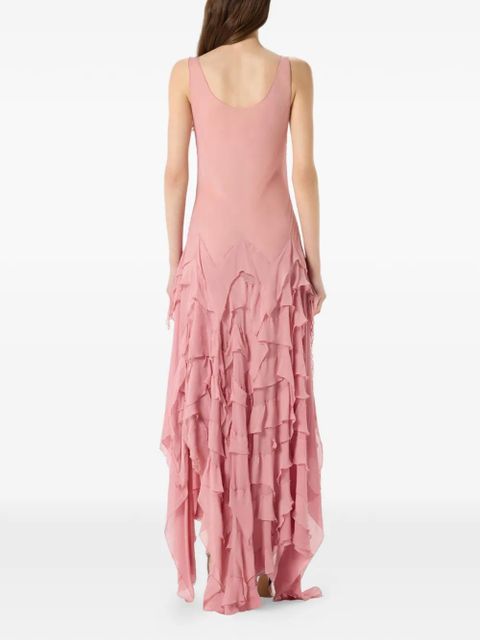 Blumarine ruffled maxi dress - Pink