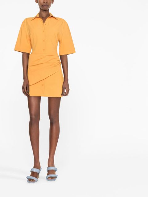Jacquemus La robe Camisa shirt dress - Orange - zdjęcie produktu nr 2