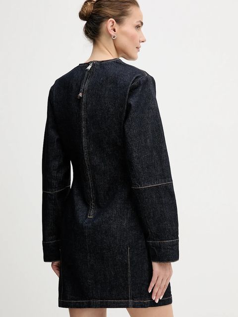 Calvin Klein Jeans sukienka jeansowa kolor granatowy mini prosta LV047D703G