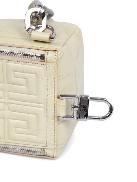 Givenchy Pandora Cube embossed chain cross bag - Neutrals