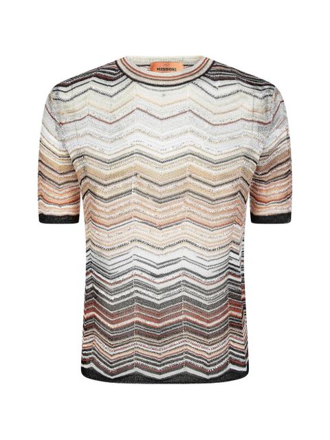 Missoni short-sleeve crew-neck T-shirt - White - zdjęcie produktu nr 1