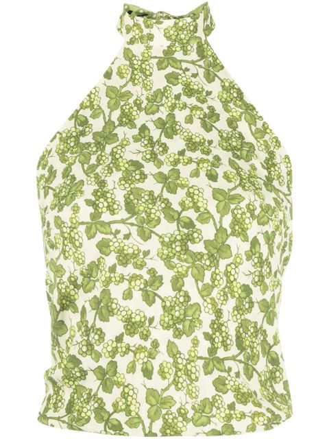 ETRO floral-print halterneck top - Green - zdjęcie produktu nr 1