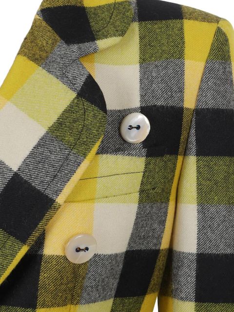 Vivienne Westwood Georgia check button blazer - Yellow