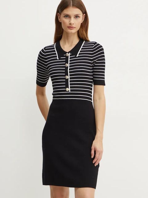 Morgan sukienka RMROSS kolor czarny mini dopasowana RMROSS