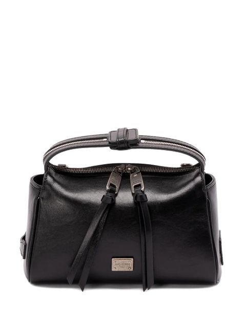 Dolce & Gabbana zip-fastening leather tote bag - Black - zdjęcie produktu nr 1