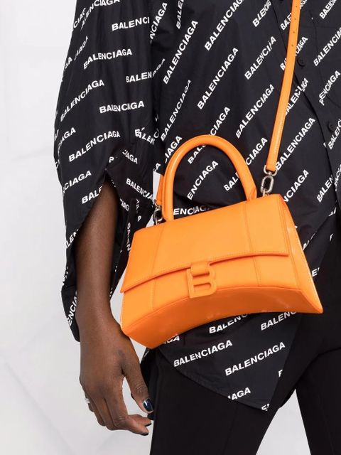 Balenciaga small Hourglass top-handle bag - Orange