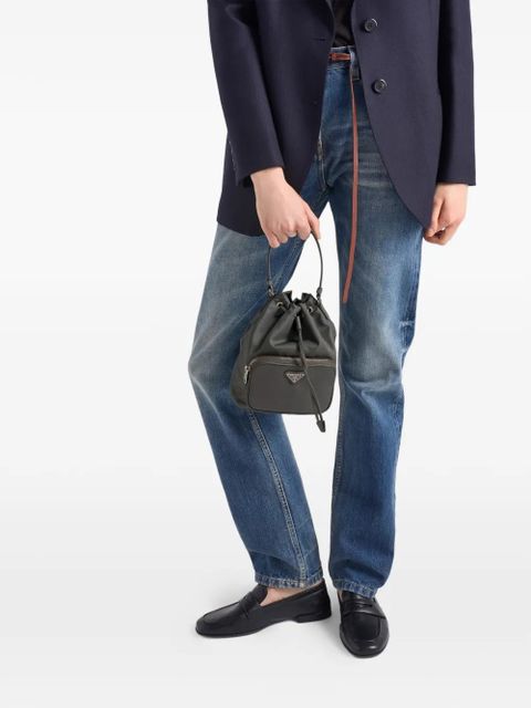 Prada Duet drawstring bucket bag - Grey
