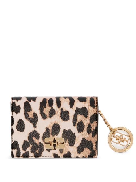 GANNI leopard-print wallet - Neutrals - zdjęcie produktu nr 1