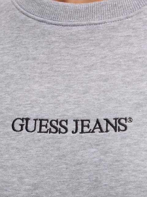 Guess Jeans bluza damska kolor szary z aplikacją W4YQ10 KC811