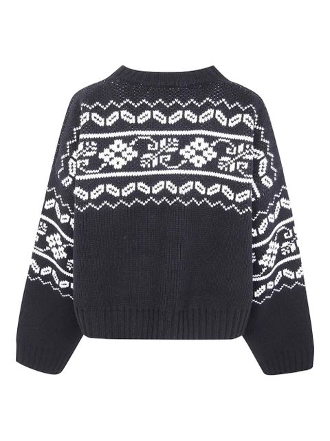 Róhe fair-isle sweater - Black - zdjęcie produktu nr 2