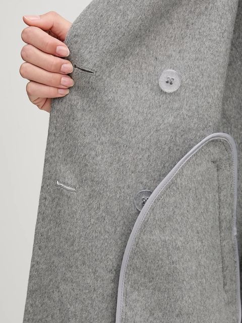 Gaudi płaszcz z dodatkiem wełny kolor szary 521FD35010